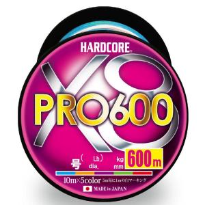 DUEL(デュエル) HARDCORE(ハードコア) PEライン 0.6号 HARDCORE X8 PRO 600 0.6号 10m×5色｜slow-lifes