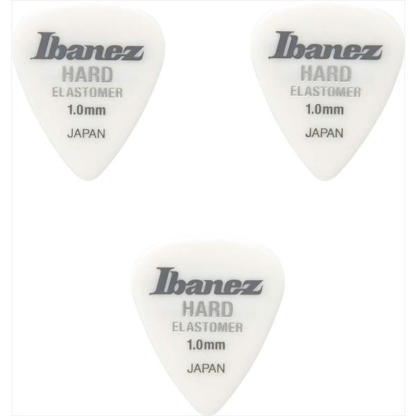 Ibanez アイバニーズ 新素材エラストマーを使用した新感覚ピック 3枚入 ティアドロップ形状 H...