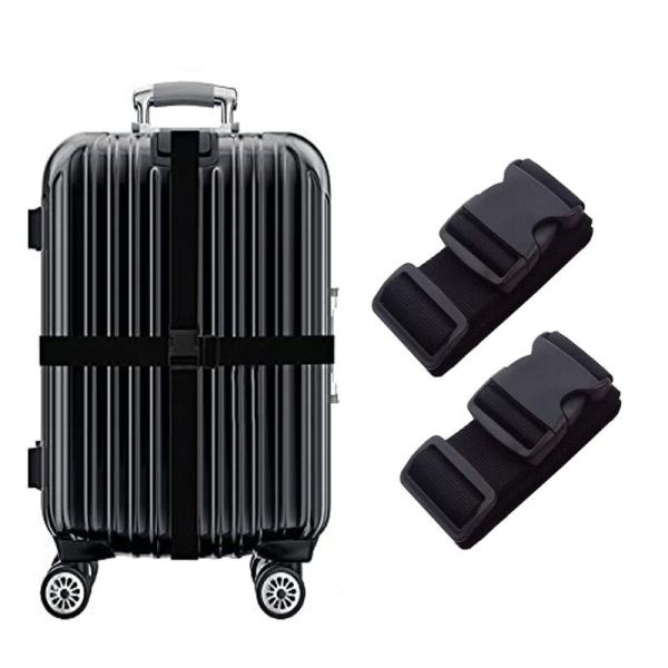 DFsucces スーツケースベルト ワンタッチ式 荷物固定 調節可能 荷崩れ防止 紛失防止 高弾性...
