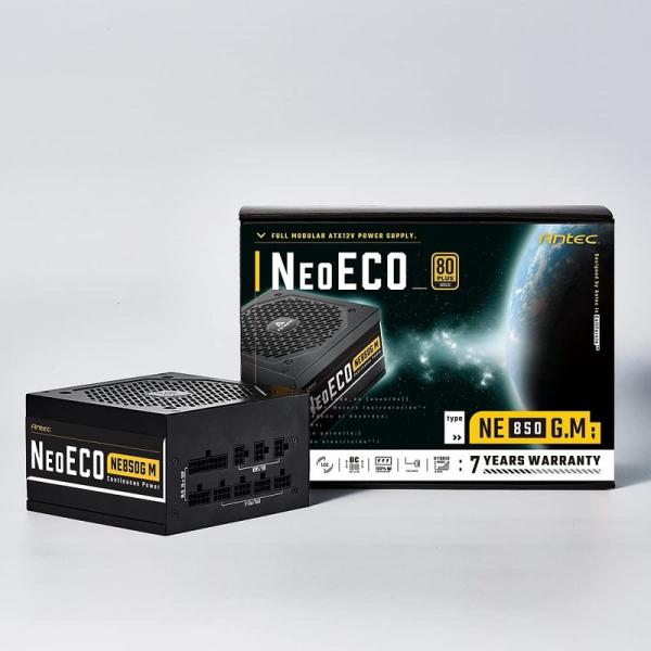Antec、80PLUS Gold認証取得 高効率高耐久フルモジュラー電源ユニット「NE850G M...