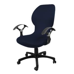 popluxy オフィスチェアカバー 椅子カバー チェアカバー オフィス椅子カバー 座面部分と背もたれ 一体式 伸縮素材 洗濯可能 着脱可能｜slow-lifes