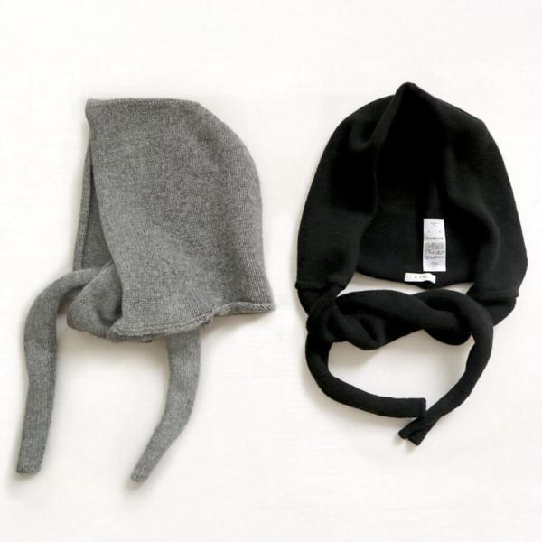 p cnq パークニック ニット帽 fuu 【 日本製 ウール フード レディース 帽子 かわいい ...