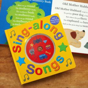 アメリカ出版 CD付き ソングブック 絵本 童謡 子守唄 CD こもりうた マザーグース 子守歌 英語 歌 出産祝い 1歳 2歳 3歳 4歳