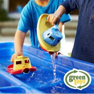 お風呂 おもちゃ 水遊び 船 ボート じょうろ 男の子 誕生日 出産祝い Green toys グリーントイズ タグボート｜slowworks