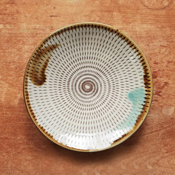 小石原焼 中皿 飛び鉋【食器 陶器 器 和食器 日本製 おしゃれ プレート 中皿 小皿 お皿 銘々皿...
