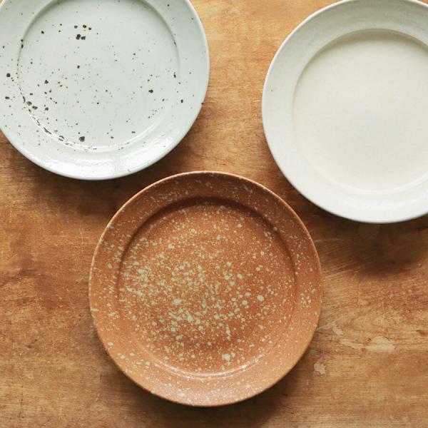 日本製 Homeland ホームランド 信楽焼 丸皿 21.5cm 食器 陶器 器 和食器 おしゃれ...