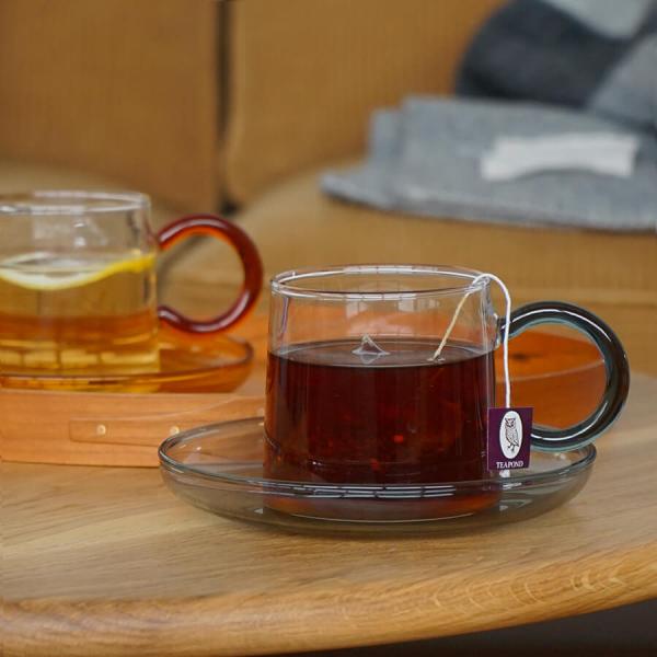 Skon スコン グラスマグ リング マグカップ 食器 北欧 ガラス コーヒー 紅茶 耐熱ガラス カ...