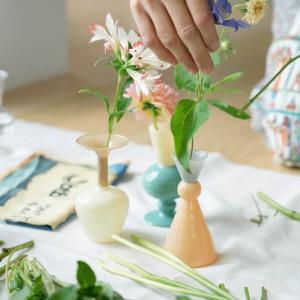 輸入雑貨 BITOSSI ビトッシ 花瓶 フラワーべース リミニブルー 小丸