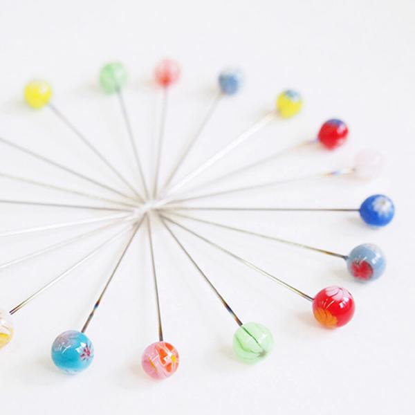 Cohana コハナ 日本製 とんぼ玉の待針 待ち針 マチ針 手芸 裁縫 道具 ハンドメイド 工芸品...