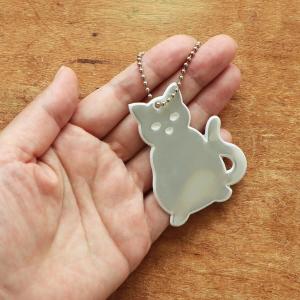 スウェーデン製 リフレクター 猫 キーホルダー...の詳細画像3