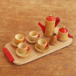ミニチュア 日光茶道具 茶器セット 5種セット (急須・湯呑・皿・茶筒