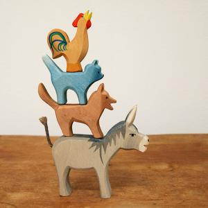 Ostheimer オストハイマー 木製 フィギュア 家族 パパ ママ オブジェ