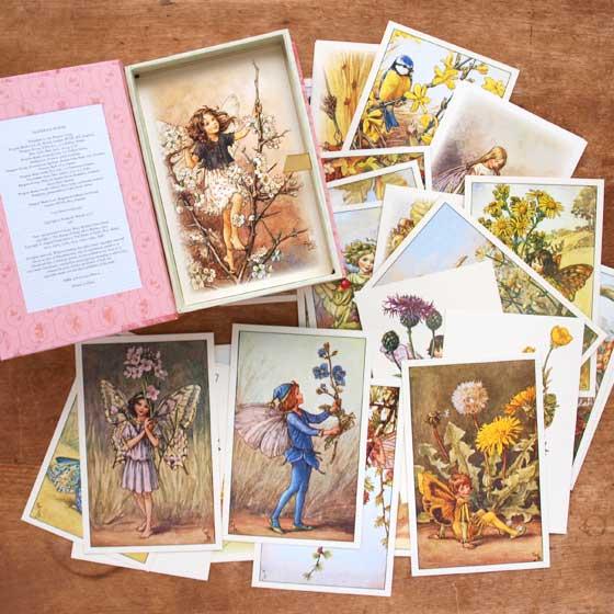 イギリス出版 ポストカード セット フラワーフェアリー 花の妖精 100枚入り ハガキ 絵葉書 おし...
