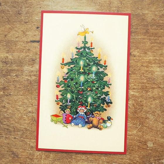 ドイツ製 ポストカード クリスマスカード クリスマス クリスマスツリー メール便対象品