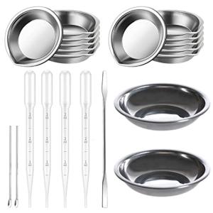 HUAZONTOM プラモデル 塗装セット ステンレス 塗料皿