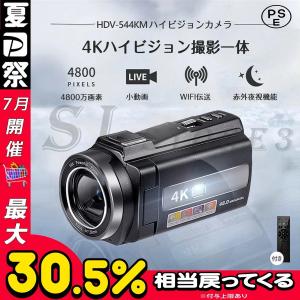 ビデオカメラ 4K DVビデオカメラ 4800万画素 日本製センサー