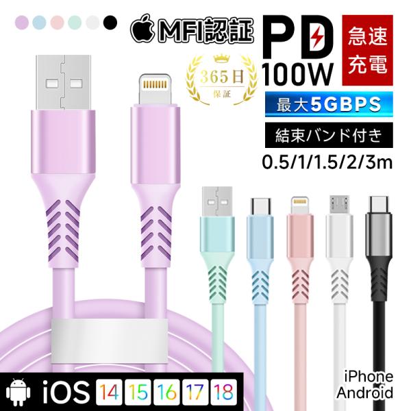 Type-C to Type-Cケーブル USB-A Type-C iPhone Lightning...