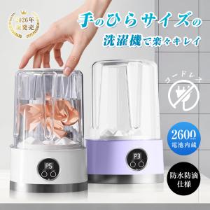 ポータブル洗濯機 ワイヤレス USB充電式 下着専用 旅行用 衛生的 雑菌防止 防音設計 洗濯革命 簡単操作 コードレス バッテリー内蔵【PL保険加入済み製品・安心】