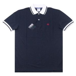 Brooks Brothers【襟＋袖の切替*ライン使いがフレッシュ】半袖 ポロシャツ【ネイビー/ホワイト】新品 ブルックスブラザーズ メンズ Ralph Lauren ラルフ J.CREW