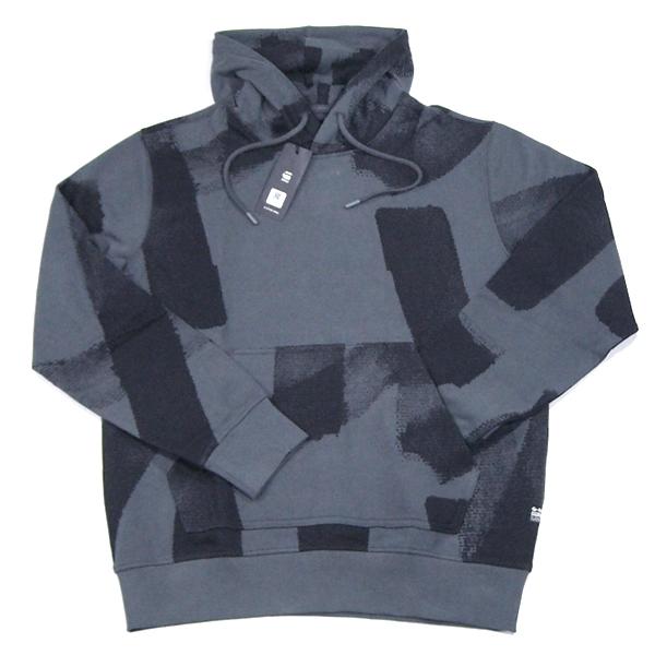 G-Star RAW【裏地パイル★ラフなタッチのローラープリント風】スウェット プルオーバー パーカ...
