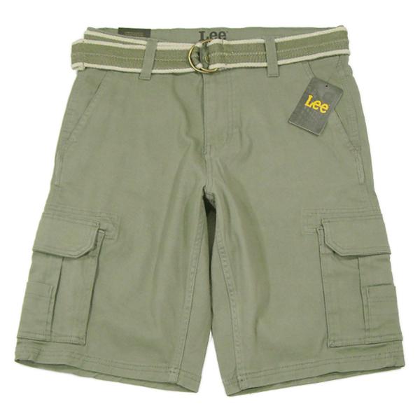 Lee【良品★海外限定★WORKWEAR★ベルト付き★RELAXED FIT】カーゴショーツ【カーキ...