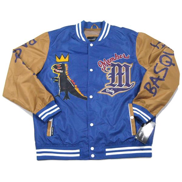 MEMBERS ONLY【 BASQUIATとのコラボ★バックはモナリザ】ナイロン スタジアム ジャ...