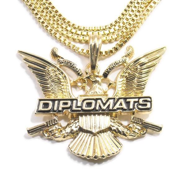 金メッキ【HARLEMの英雄ディプセット★ベネチアンチェーン】DIPLOMATS ネックレス【ゴール...