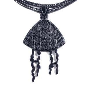 黒メッキ【Rick Ross着用のレーベルロゴ☆ロングタイプ】MMG 