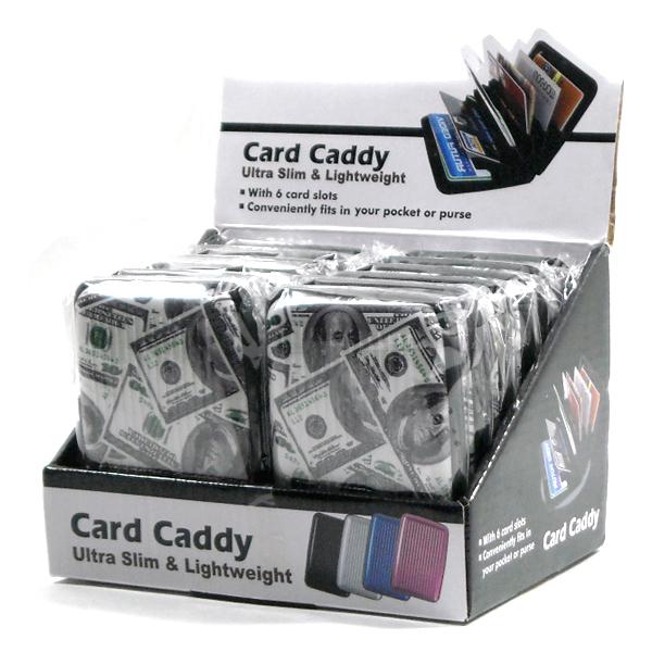 NO BRAND【薄い鉄板★100ドル札の総柄★定番の人気モチーフ】カードケース【US 100Dol...