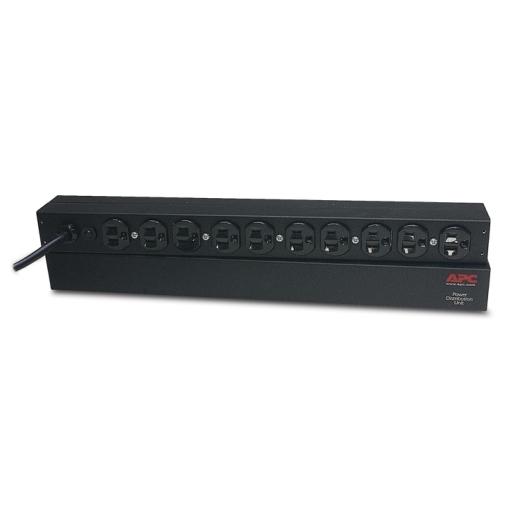 APC [AP9562] Rack PDU、Basic、1U、15A、100V、(10)5-15R