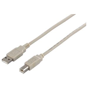 BUFFALO [BSUAB230IV] USB2.0ケーブル (A to B) アイボリー 3m｜smafy