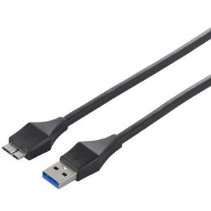 BUFFALO [BSUAMBU330BK] ユニバーサルコネクター USB3.0 A to microB ケーブル 3m ブラック｜smafy
