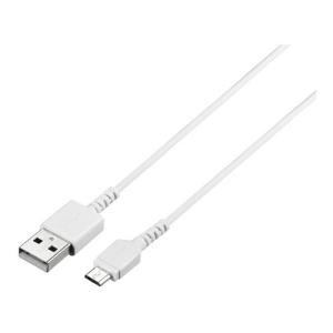 BUFFALO [BSMPCMB120WH] USB microBケーブル スリム 2.0m ホワイト｜smafy