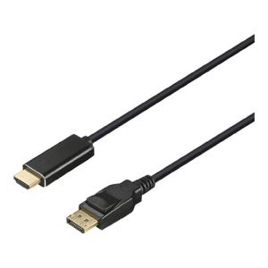 バッファロー [BDPHD20BK] DP-HDMI変換ケーブル 2m ブラック｜smafy
