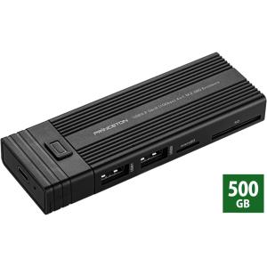 プリンストン [PRD-PS500U] 4in1 カードリーダー機能付M.2 500GB内蔵SSD