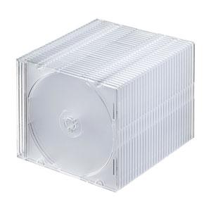 サンワサプライ [FCD-PU30CLN] Blu-ray・DVD・CDケース(スリムタイプ・30枚セット・クリア)｜smafy