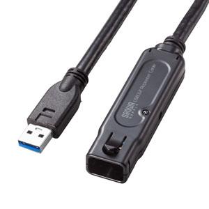 サンワサプライ [KB-USB-RLK315] USB3.2アクティブリピーターケーブル15m(抜け止めロック機構付き)｜smafy