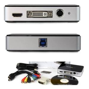 StarTech.com [USB3HDCAP] USB3.0接続ビデオキャプチャーユニット HDMI/ DVI/ VGA(アナログRGB)/ コンポーネント/ S端子/ コンポジット対応 1080p 60fps