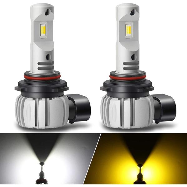 HB4 LEDフォグランプ デイランプ 一体型 LED バルブ 2色切替 超高輝度 車検対応 後付け...