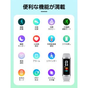 スマートウォッチ スマホウォッチ 腕時計 血中...の詳細画像3