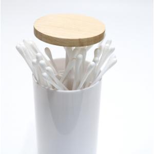 楊枝入れ　綿棒入れ　綿棒ホルダー　つまようじケース　おしゃれ　かわいい　フタ付き