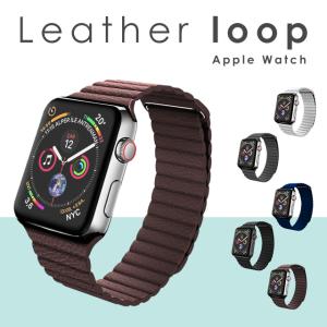 Apple watch ベルト レザーループ レザー series6 38 40 42 44 mm series SE 5 4 3 2 1 交換 バンド アップルウォッチ 革