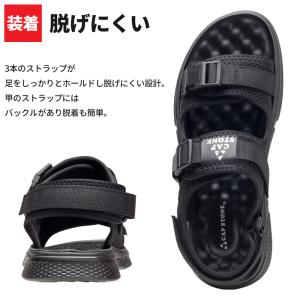 サンダル メンズ スポーツサンダル 厚底 スポ...の詳細画像2