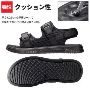 サンダル メンズ スポーツサンダル 厚底 スポ...の詳細画像4