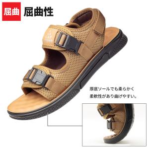 サンダル メンズ スポーツサンダル 厚底 スポ...の詳細画像5