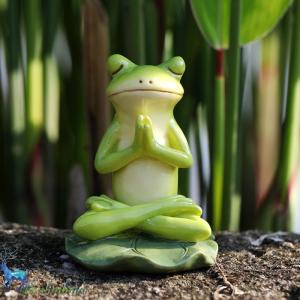 日本代理店正規品 カエル 置物 縁起物 風水 - 置物
