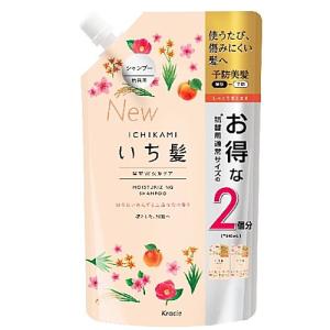 いち髪　濃密Ｗ保湿ケアシャンプー　詰替用２回分 680ml / クラシエ ノンシリコン お得な２個分