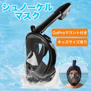 シュノーケルマスク フルフェイス 180度 子供用 大人用 男女兼用 曇り止め シュノーケリング 水中メガネ ゴーグル 海水浴 プール GoPro対応 浸水防止 smaly