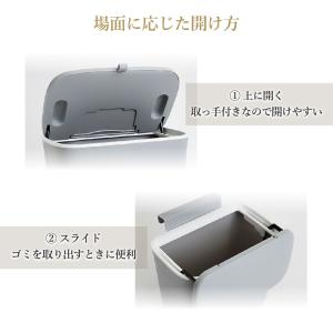 ゴミ箱 9L おしゃれ 壁掛け 扉掛け ぶら下...の詳細画像5