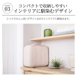 LEDライト付きメイクボックス 大容量 間仕切...の詳細画像5